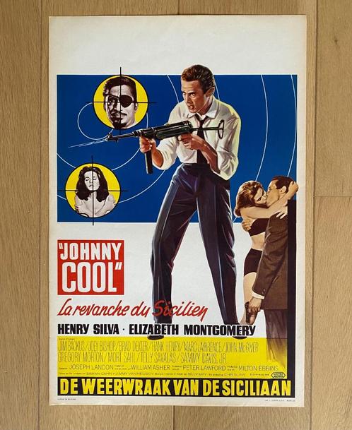Filmaffiche JOHNNY COOL 1963 film noir  B movie classic, Verzamelen, Film en Tv, Zo goed als nieuw, Film, Poster, Ophalen of Verzenden