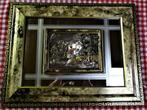 Très beau cadre-miroir avec effet relief, Ophalen, Minder dan 50 cm, Gebruikt, Minder dan 100 cm