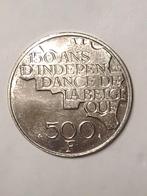 500 BEF 150 jaar onafhankelijkheid, Ophalen of Verzenden, Zilver, Losse munt