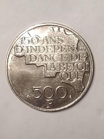 500 BEF 150 jaar onafhankelijkheid beschikbaar voor biedingen