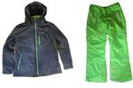 Wed'ze skipak - jas + broek maat 44 - zwart/jasmijn groen, Kleding | Dames, Maat 42/44 (L), Ophalen of Verzenden, Zo goed als nieuw