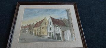 Schilderij van Tahon G. uit Veurne, Antiek en Kunst, Kunst | Schilderijen | Klassiek, Ophalen of Verzenden