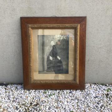Mooie oude kader met foto beschikbaar voor biedingen