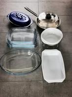 Glazen schalen, professionele braadpan en braadpotje, Huis en Inrichting, Keuken | Potten en Pannen, Ophalen