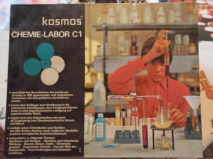Chemie/scheikunde experimenteerset KOSMOS C1-retro item., Verzamelen, Retro, Overige typen, Ophalen