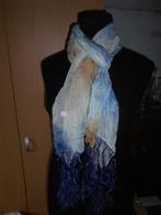 Sjaal / Blauw, Kleding | Dames, Mutsen, Sjaals en Handschoenen, Ophalen of Verzenden, Gedragen, Sjaal