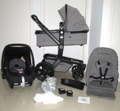 Joolz Day3 Superior Grey 3 in 1 - COMPLEET, Kinderen en Baby's, Buggy's, Zo goed als nieuw, Overige merken, Verstelbare rugleuning