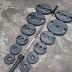 Technogym Pu Olympische Gewichten Set  + Technogym barbell, Sport en Fitness, Ophalen, Zo goed als nieuw