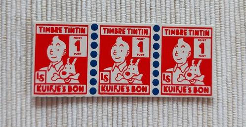 Belgium 1958 - 3 Tintin 'collector's stamps/points' Expo' 58, Verzamelen, Stripfiguren, Gebruikt, Kuifje, Verzenden