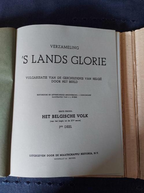 Boek uit de verzameling 's Lands Glorie, Het Belgische Volk, Verzamelen, Overige Verzamelen, Zo goed als nieuw, Ophalen