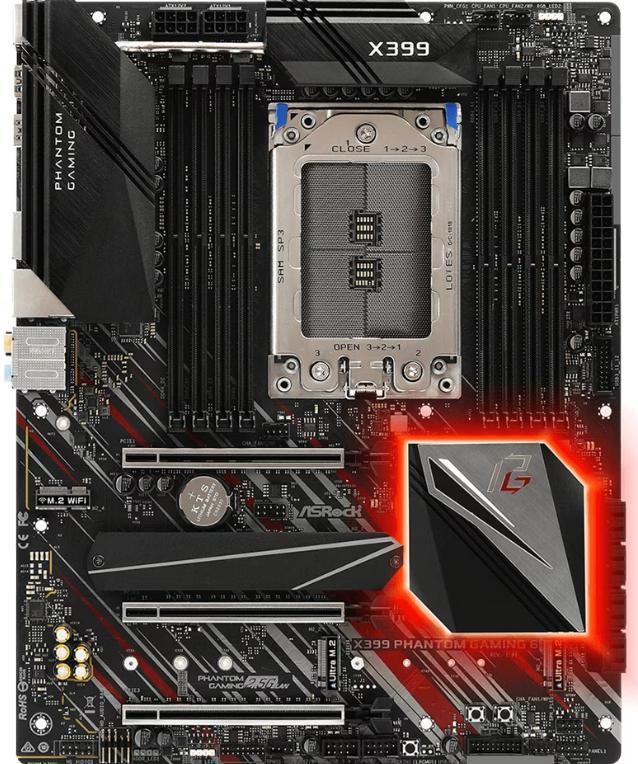Asrock X399 Phantom Gaming 6 | RGB, ATX, Threadripper, Computers en Software, Moederborden, Zo goed als nieuw, Intel, DDR4, Ophalen of Verzenden