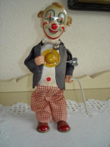 Blikken Speelgoed Clown 50e jaren