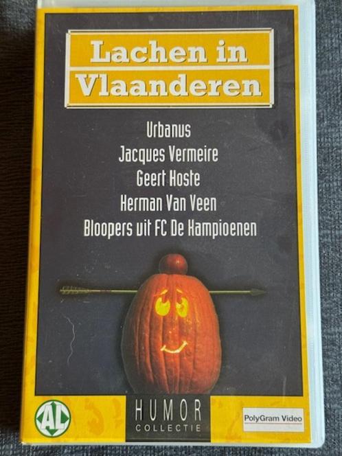 VHS - Lachen in Vlaanderen, Cd's en Dvd's, VHS | Documentaire, Tv en Muziek, Gebruikt, Tv-serie of Tv-programma, Alle leeftijden