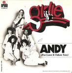 single Girlie - Andy (for love it takes two), Cd's en Dvd's, 7 inch, Single, Ophalen of Verzenden, Zo goed als nieuw