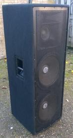 Luidsprekers dubbel 15 inch 500 - 1000 Watt, 3-weg, Overige typen, Zo goed als nieuw, 120 watt of meer, Ophalen