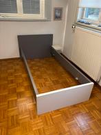 Eenpersoons bed met lattenbodem afm. 90 x 200 cm, Huis en Inrichting, Slaapkamer | Bedden, Verstelbaar, 90 cm, Eenpersoons, Wit
