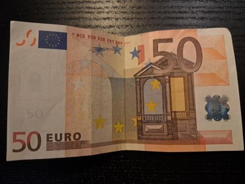2002 Spanje 50 euro 1e serie Duisenberg code M010G5, Postzegels en Munten, Bankbiljetten | Europa | Eurobiljetten, Los biljet