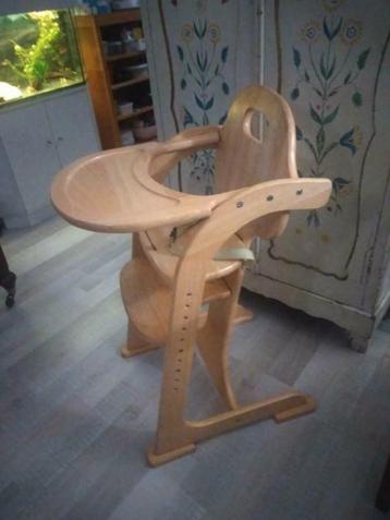 Chaise bébé en bois massif, Enlèvement, Utilisé
