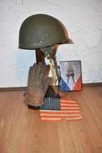 casque américain ww2 liner parachutiste, Verzamelen, Militaria | Tweede Wereldoorlog, Verzenden, Landmacht, Helm of Baret