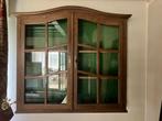 Houten wand kast vintage 112 x 105 x 18 cm, Ophalen, Gebruikt, 100 tot 150 cm, Minder dan 25 cm