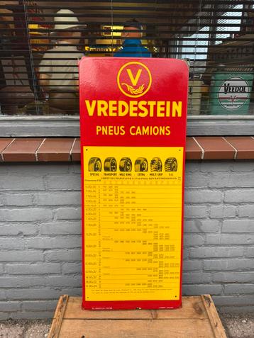 Vredestein emaille reclamebord 1955 beschikbaar voor biedingen