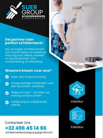 Schilder beschikbaar voor biedingen