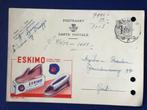 Gele briefkaart met reclame voor "ESKIMO", Postzegels en Munten, Brieven en Enveloppen | België, Ophalen of Verzenden, Briefkaart