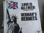 Herman's Hermits - Love is all i need, Single, Utilisé, Pop, 7 pouces