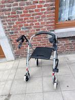 Tribune déambulateur avec freins 4 roues,assise nicke, Ophalen