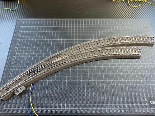 Marklin meegebogen wissel 24772 Rechts, Hobby en Vrije tijd, Modeltreinen | H0, Zo goed als nieuw, Rails, Wisselstroom, Märklin