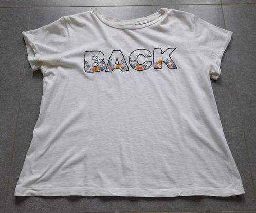 Witte T-shirt BACK, Kleding | Dames, T-shirts, Zo goed als nieuw, Wit, Korte mouw, Ophalen of Verzenden