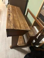 Vintage schoolbank, Kinderen en Baby's, Kinderkamer | Tafels en Stoelen, Ophalen of Verzenden, Gebruikt