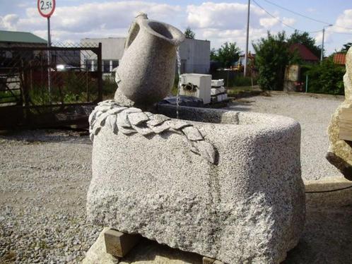 Tuinfonteinen van graniet, zandsteen en marmer - handgemaakt, Tuin en Terras, Tuinbeelden, Steen, Ophalen of Verzenden