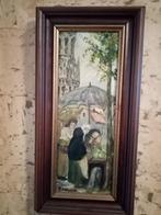 Olie verf schilderij marktplaats in Brugge, Antiek en Kunst, Kunst | Schilderijen | Klassiek, Ophalen