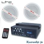 Muziek voor de winkel 60 Watt met 2 plafondspeakers, Audio, Tv en Foto, Stereoketens, Ophalen of Verzenden, Nieuw