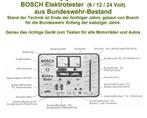 Bosch tester EFAW 70 ,diagnose magneto ,motor ,enz.., Gebruikt, Ophalen