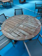 Ronde terrastafel Royal Botania, Tuin en Terras, Tuintafels, Ophalen, Zo goed als nieuw, Rond, Hout