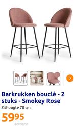 Barkrukken ( Nieuw ), Huis en Inrichting, Stoelen, Ophalen, Twee, Overige kleuren, Barkrukken, smokey rose