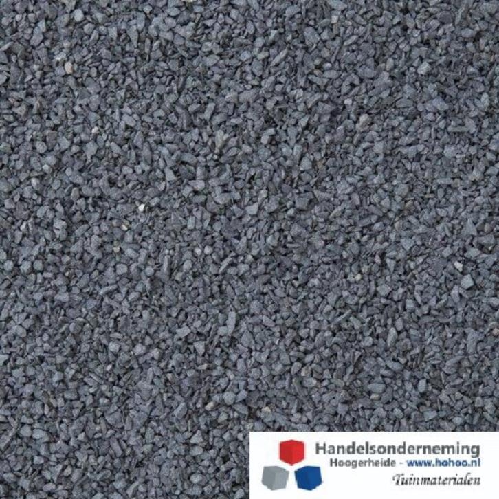 Basalt inveeg split fijn bestrating invegen antraciet zwart, Tuin en Terras, Grind, Keien en Split, Nieuw, Split, Antraciet, Basalt