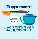 Tupperware microcook schenkkan + spatel breed, Huis en Inrichting, Keuken | Tupperware, Ophalen of Verzenden, Nieuw