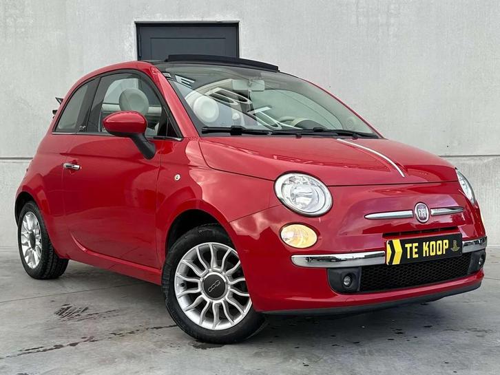 Fiat 500 Cabrio *Leder *PDC* Multi Stuur (bj 2012), Auto's, Fiat, Particulier, Te koop, ABS, Airbags, Bluetooth, Boordcomputer
