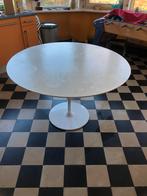 Witte ronde tafel in kunststof  diam.120, Huis en Inrichting, Gebruikt, Ophalen