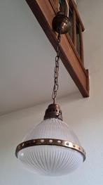 hanglampje in de stijl van Holophane, Ophalen of Verzenden, Gebruikt, 50 tot 75 cm