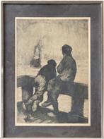 gravure signe kurt peiser, Antiek en Kunst, Ophalen of Verzenden