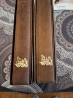 2 albums met hoes en veel treinpostzegels, Postzegels en Munten, Postzegels | Volle albums en Verzamelingen, Ophalen