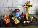 Lego Duplo grote bouwplaats 4988 . Met grote kraan...., Duplo, Ophalen of Verzenden