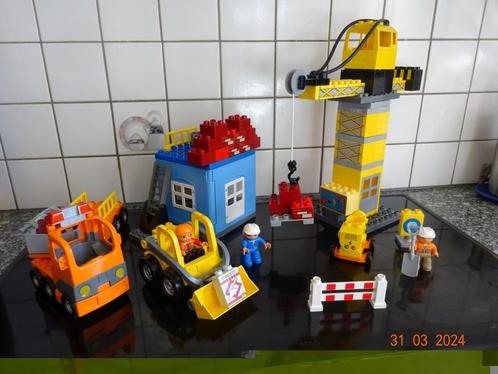 Lego Duplo grote bouwplaats 4988 . Met grote kraan...., Enfants & Bébés, Jouets | Duplo & Lego, Duplo, Enlèvement ou Envoi