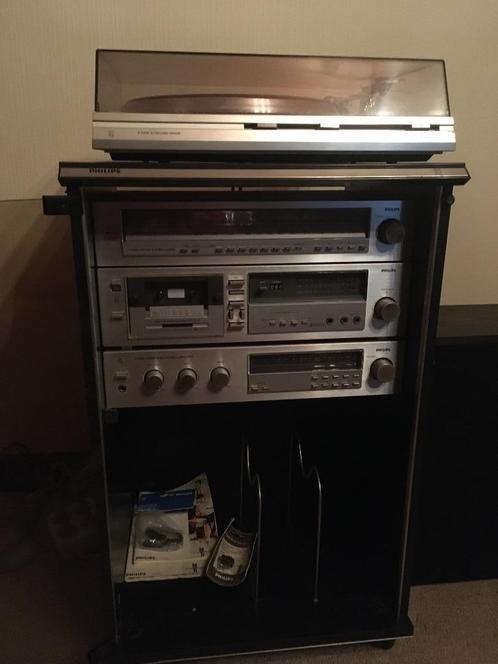 Stereoketen Philips jaren 80, Audio, Tv en Foto, Stereoketens, Cassettedeck, Tuner of Radio, Speakers, Philips, Losse componenten