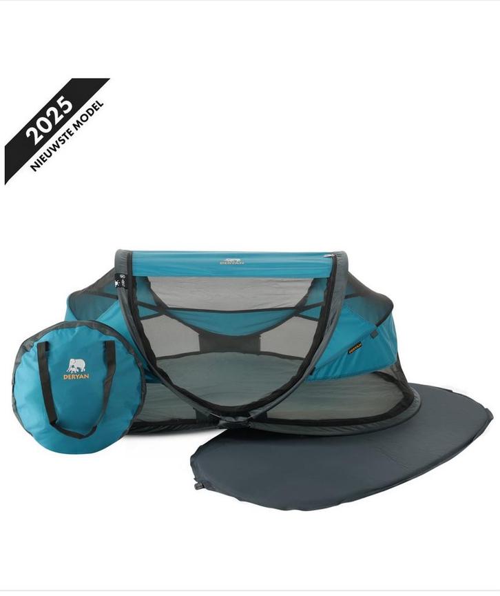 Lit de camping de luxe Deryan pour bébé avec matelas/ océan, Caravanes & Camping, Tentes, Comme neuf, Enlèvement ou Envoi