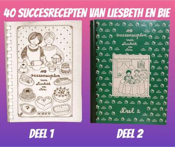 40 SUCCESRECEPTEN van LIESBETH en BIE 1 & 2 beschikbaar voor biedingen
